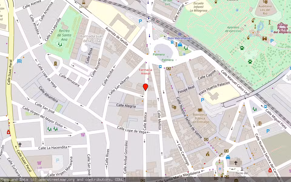 Mapa de Subasta Inmueble (Local comercial) en Dos Hermanas, Sevilla