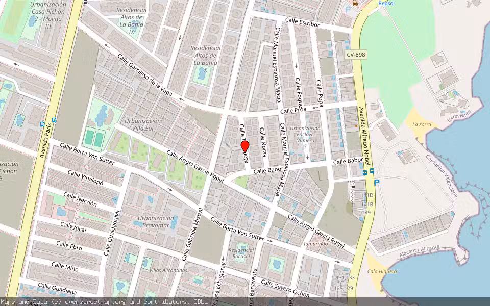 Mapa de Subasta Inmueble (Vivienda) en Torrevieja, Alicante/Alacant