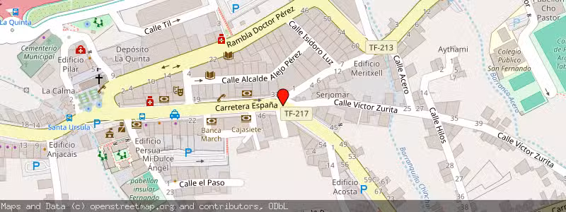 Mapa de Subasta de Inmueble (Vivienda) en Santa Úrsula, Santa Cruz de Tenerife 