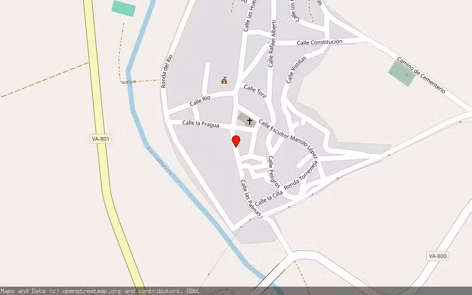 Mapa de Subasta Inmueble (Vivienda) en Castrejon De Trabancos, Valladolid