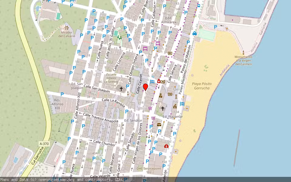 Mapa de Subasta Inmueble (Vivienda) en Garrucha, Almería