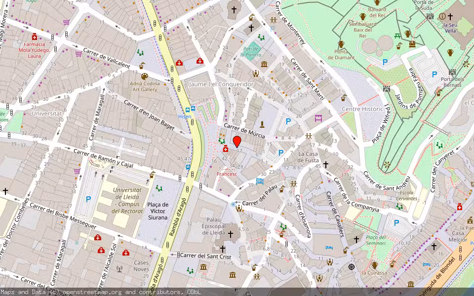 Mapa de Subasta Inmueble (Local comercial) en Lleida