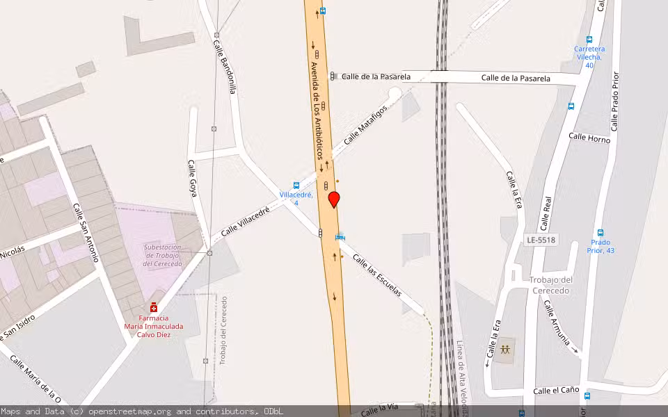 Mapa de Subasta Inmueble (Vivienda) en Leon, León