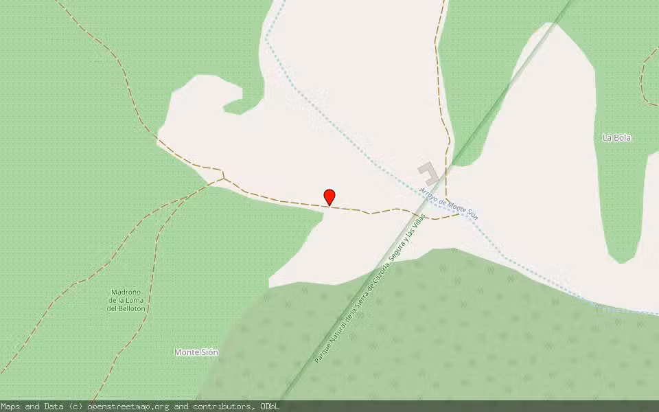 Mapa de Subasta Inmueble (Finca rústica) en Cazorla, Jaén
