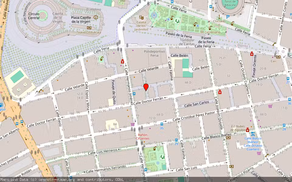 Mapa de Subasta Inmueble (Vivienda) en Albacete