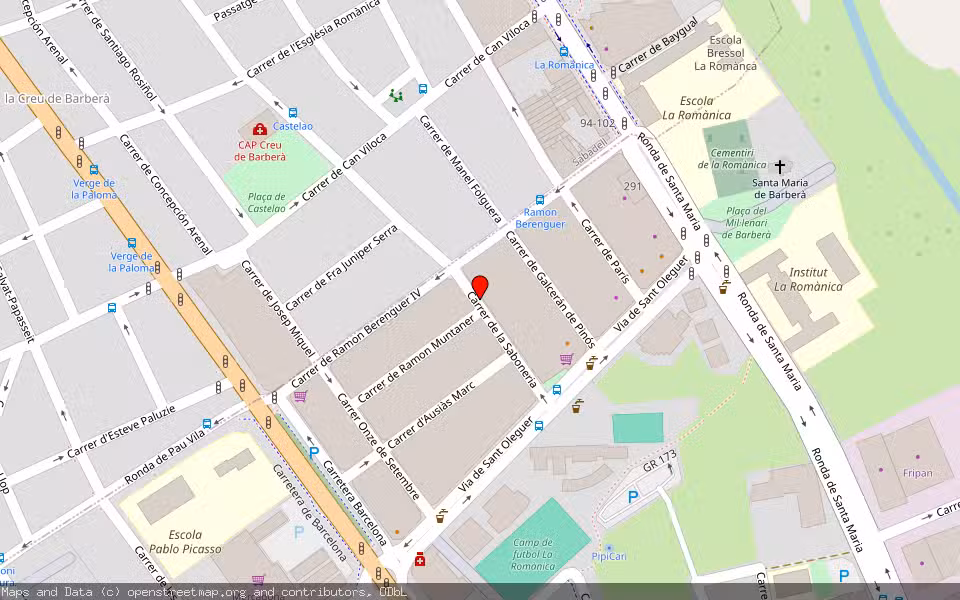 Mapa de Subasta Inmueble (Vivienda) en Barbera Del Valles, Barcelona