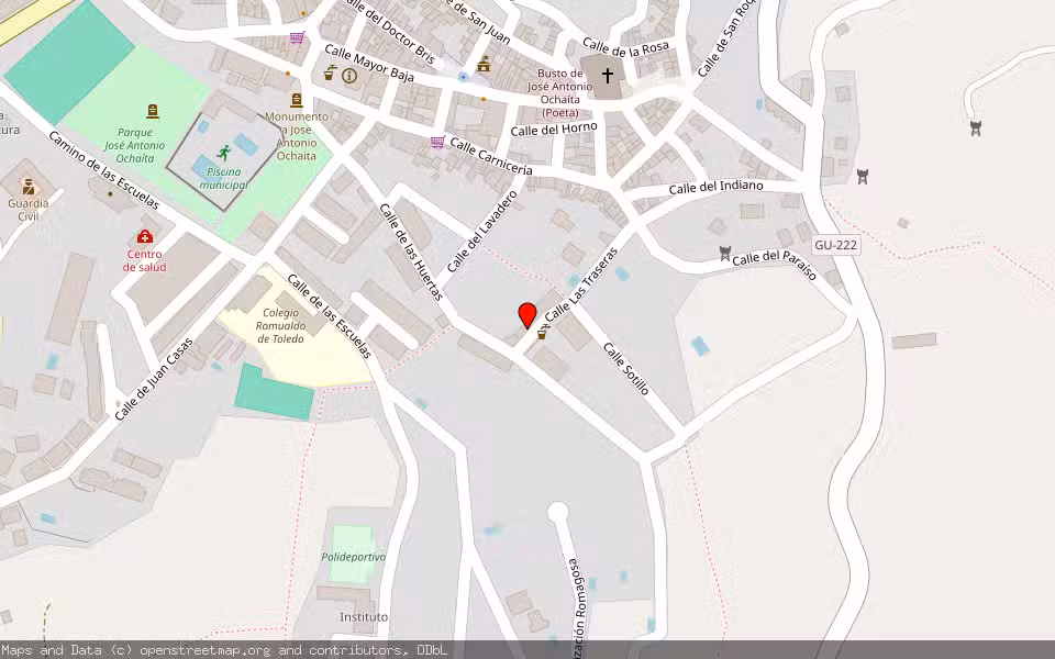 Mapa de Subasta Inmueble (Vivienda) en Jadraque, Guadalajara