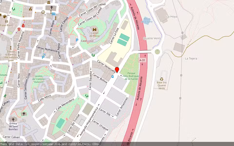 Mapa de Subasta Inmueble (Vivienda) en Petrer, Alicante/Alacant