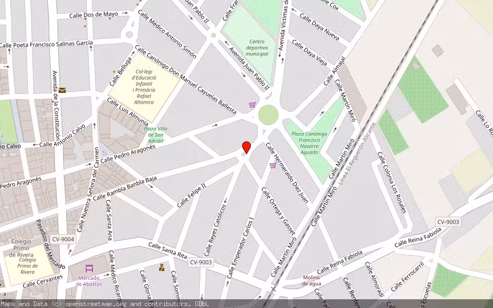 Mapa de Subasta Inmueble (Garaje) en Callosa De Segura, Alicante