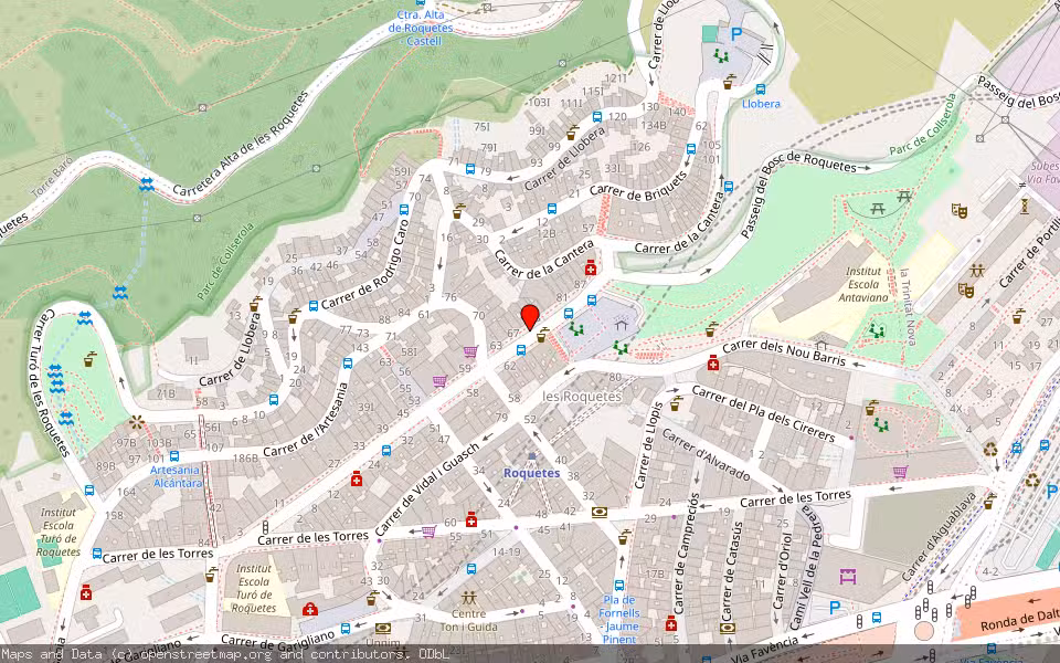 Mapa de Subasta Inmueble (Local comercial) en Barcelona