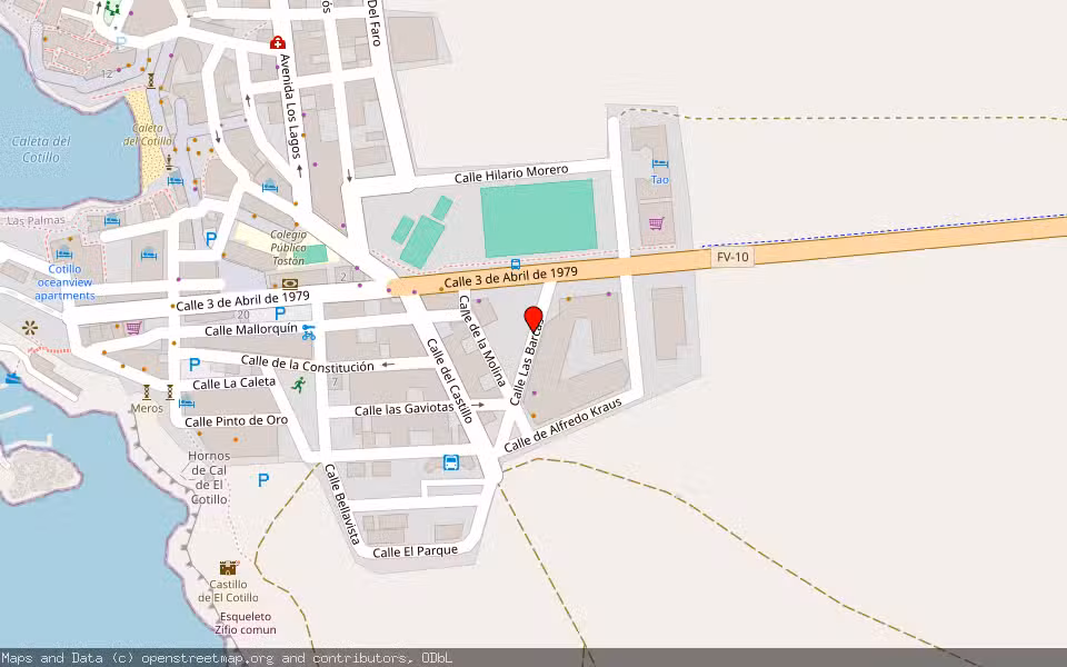 Mapa de Subasta Inmueble (Local comercial) en Oliva (la), Las Palmas