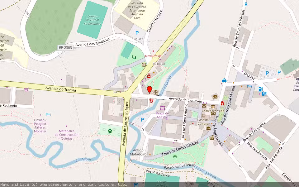 Mapa de Subasta Inmueble (Vivienda) en Gondomar, Pontevedra