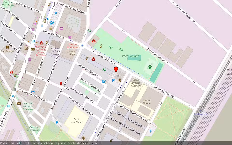 Mapa de Subasta Inmueble (Vivienda) en La Llagosta, Barcelona
