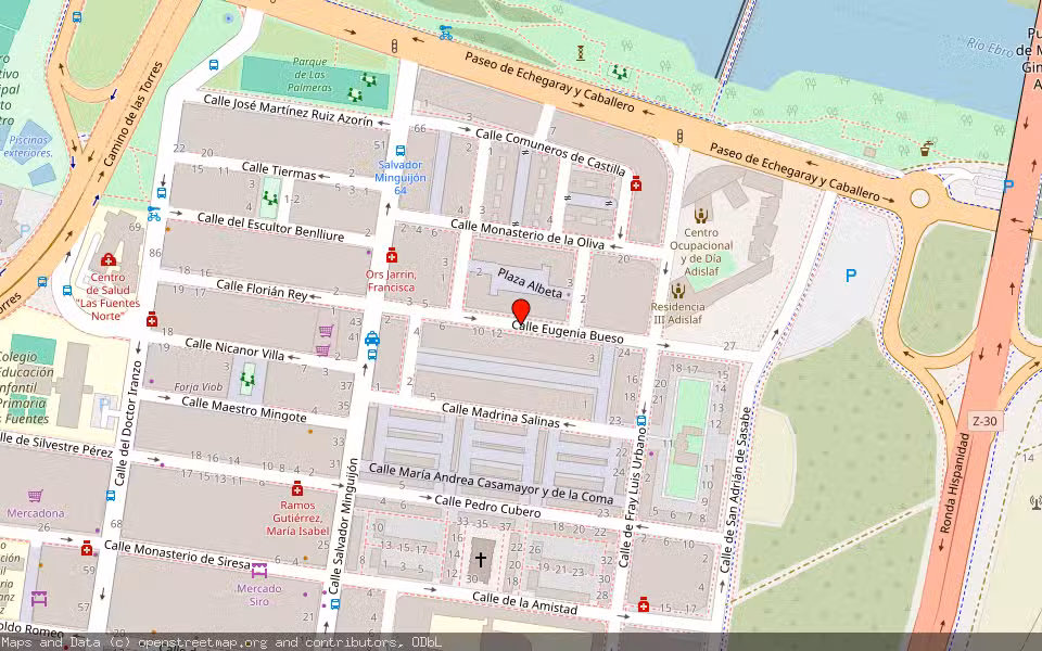 Mapa de Subasta Inmueble (Vivienda) en Zaragoza