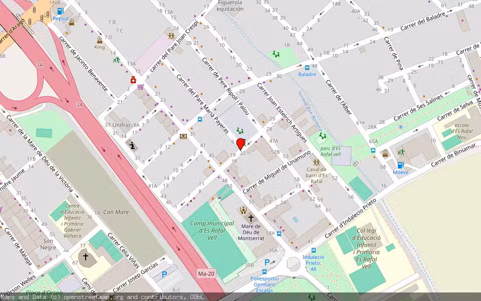 Mapa de Subasta Inmueble (Vivienda) en Palma, Illes Balears