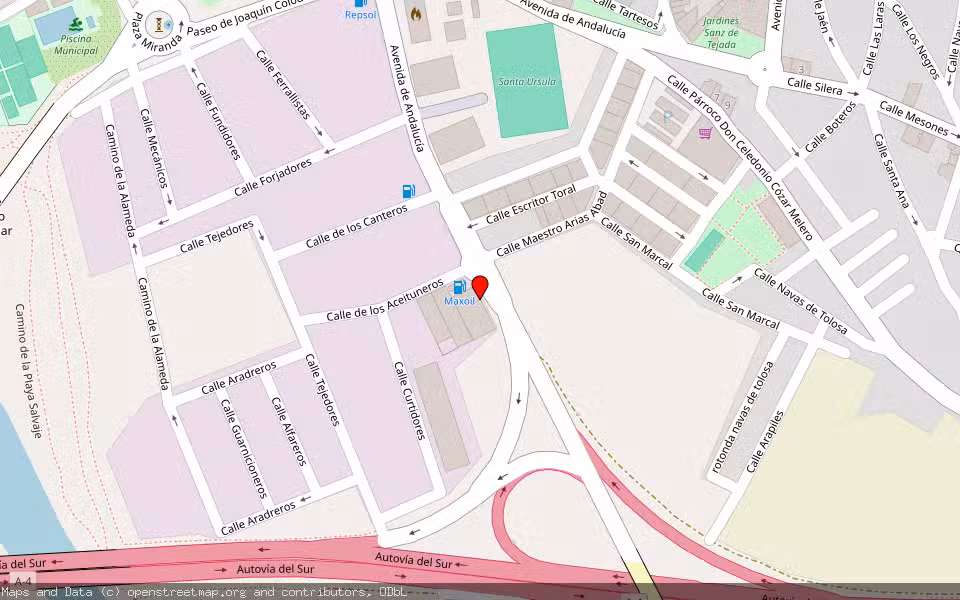 Mapa de Subasta Inmueble (Trastero) en Andujar, Jaén