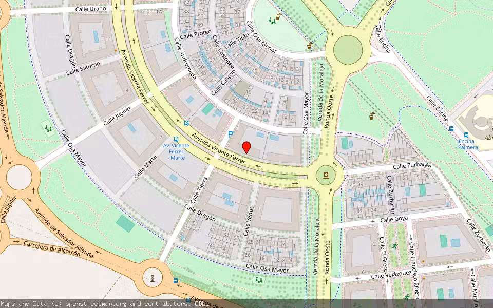 Mapa de Subasta Inmueble (Garaje) en Leganes, Madrid