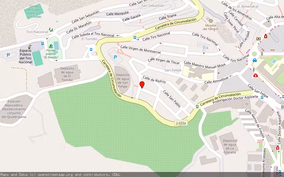 Mapa de Subasta Inmueble (Vivienda) en Jaen, Jaén