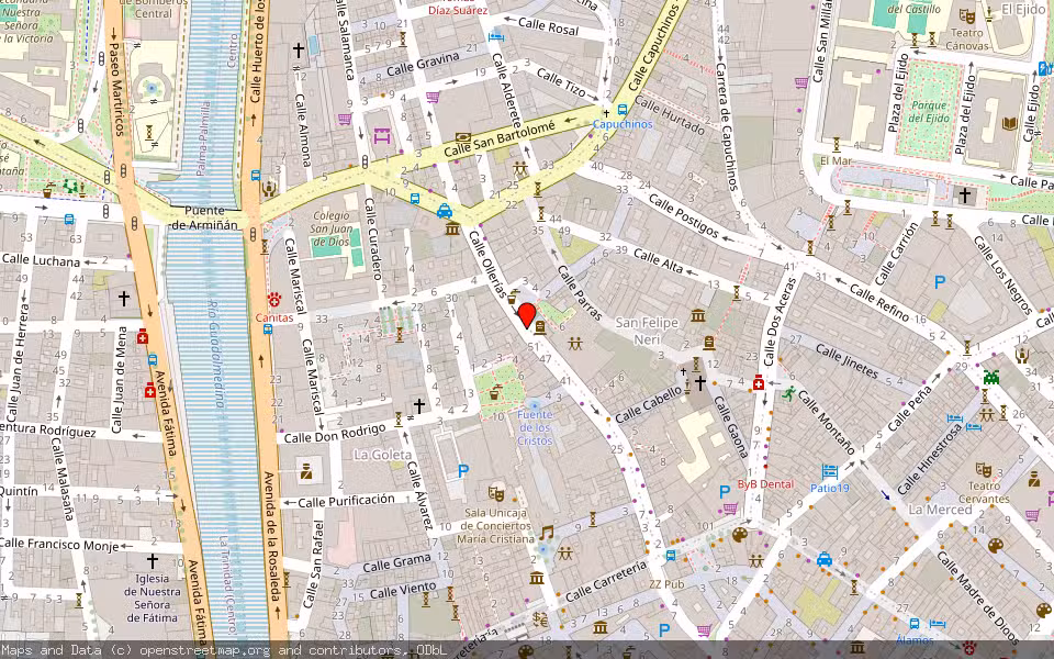 Mapa de Subasta Inmueble (Garaje) en Málaga