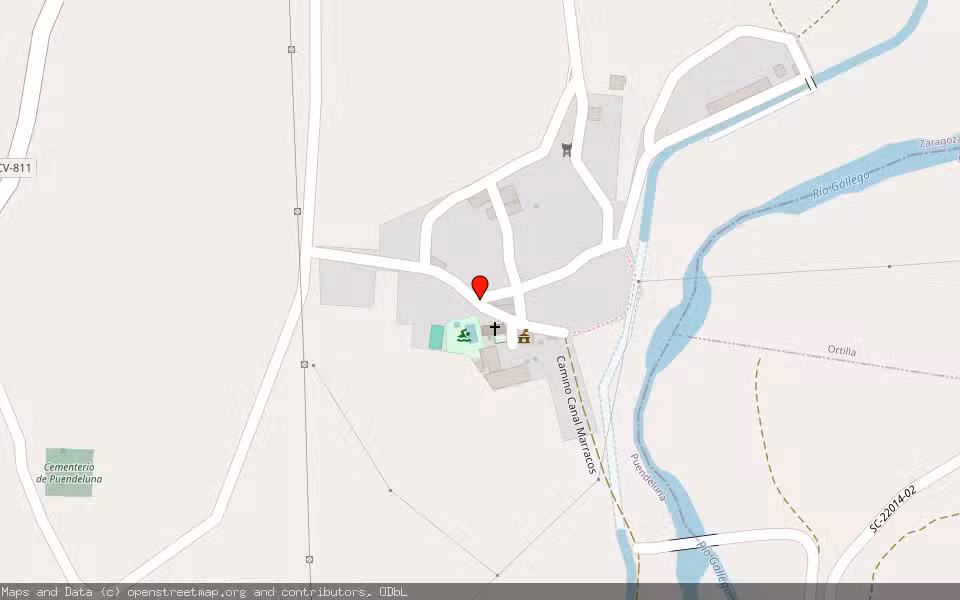 Mapa de Subasta Inmueble (Vivienda) en Puendeluna, Zaragoza