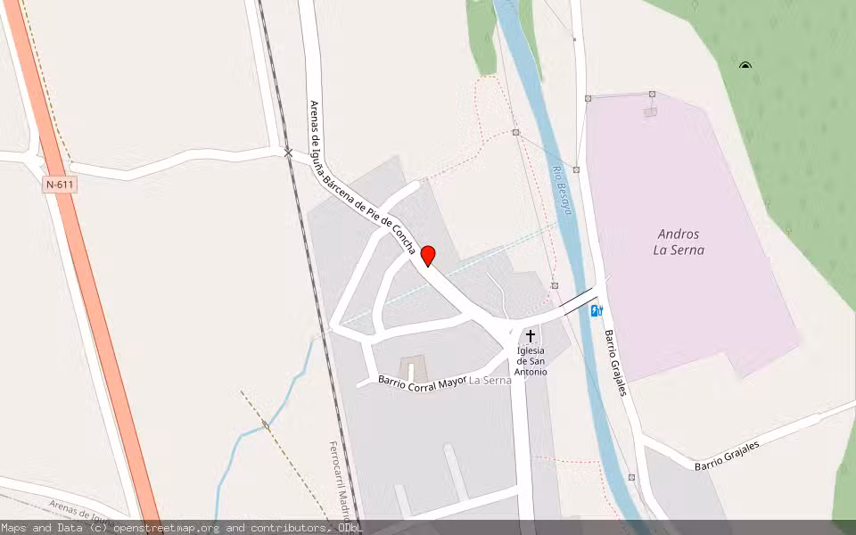 Mapa de Subasta Inmueble (Vivienda) en Arenas De Iguña, Cantabria