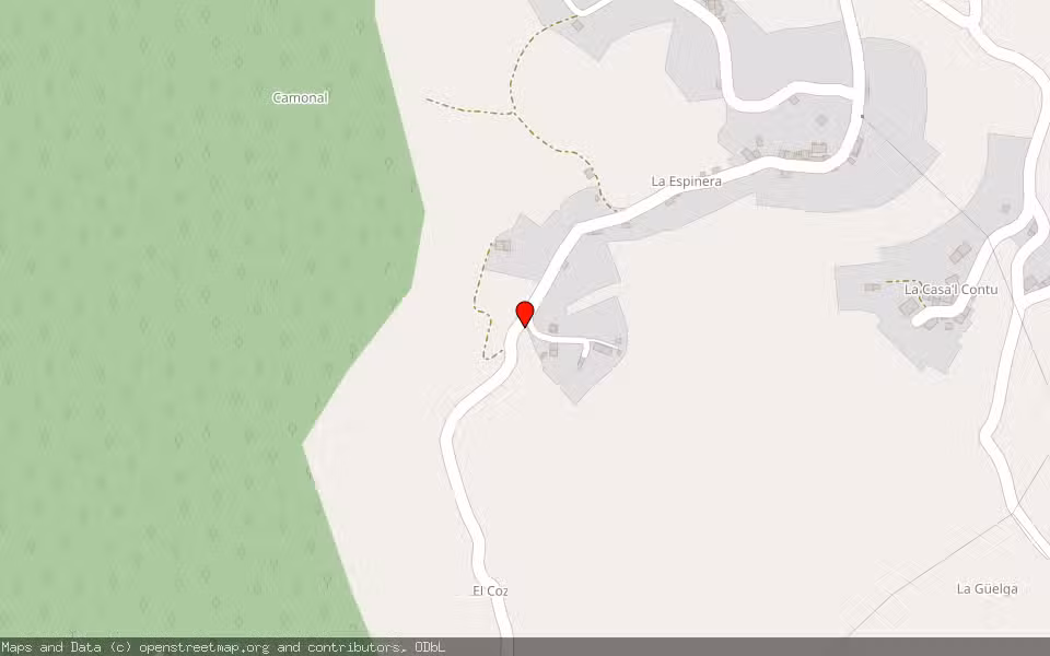 Mapa de Subasta Inmueble (Vivienda) en Langreo, Asturias