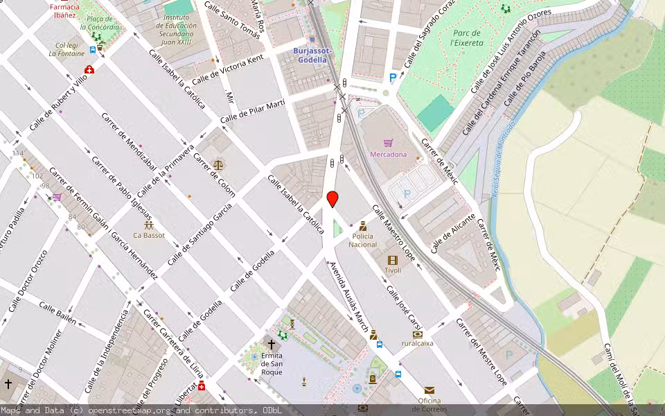 Mapa de Subasta Inmueble (Vivienda) en Burjassot, Valencia/València