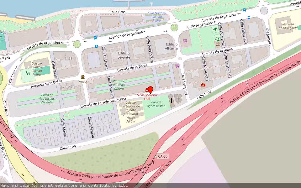 Mapa de Subasta Inmueble (Vivienda) en Puerto Real, Cádiz