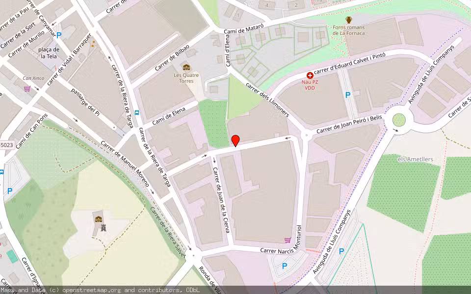 Mapa de Subasta Inmueble (Nave industrial) en Vilassar De Dalt, Barcelona