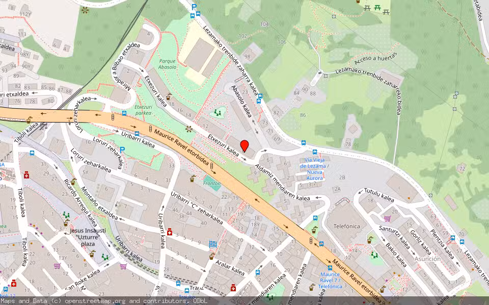 Mapa de Subasta Inmueble (Vivienda) en Bilbao, Bizkaia