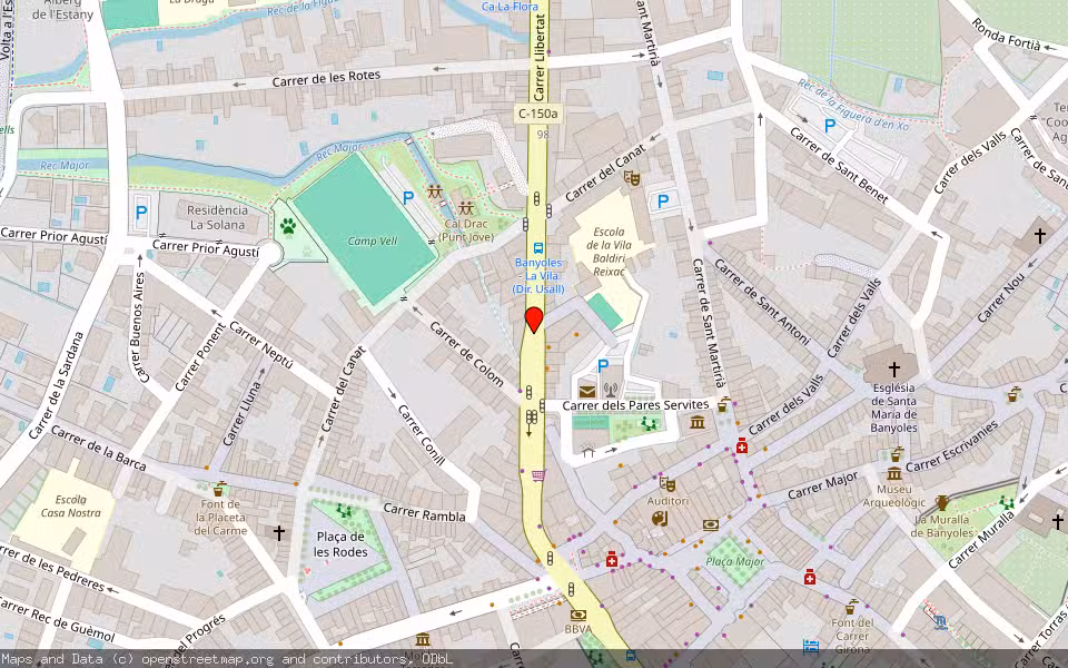 Mapa de Subasta Inmueble (Local comercial) en Banyoles, Girona