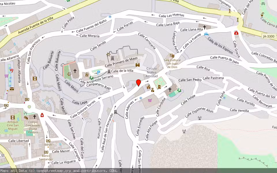 Mapa de Subasta Inmueble (Finca rústica) en Martos, Jaén