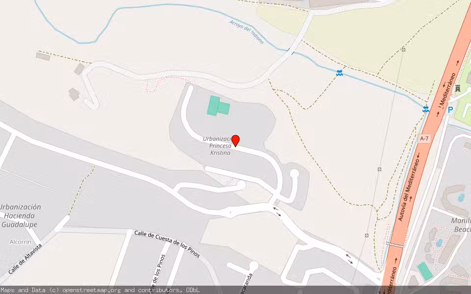 Mapa de Subasta Inmueble (Vivienda) en Manilva, Málaga