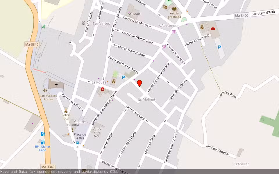 Mapa de Subasta Inmueble (Vivienda) en Santa Margalida, Illes Balears