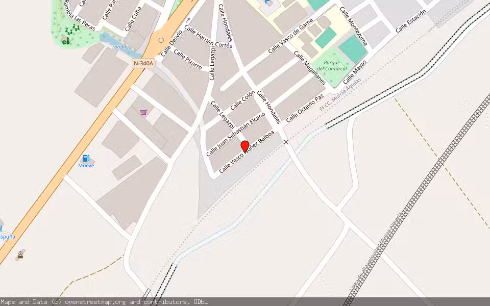 Mapa de Subasta Inmueble (Garaje) en Totana, Murcia