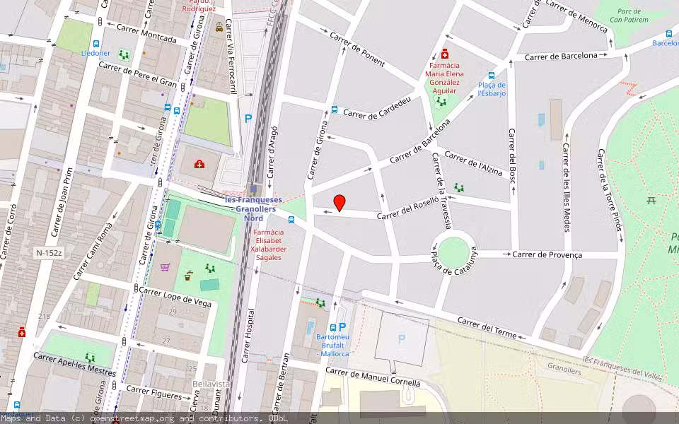 Mapa de Subasta Inmueble (Local comercial) en Les Franqueses Del Valles, Barcelona