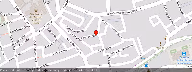 Mapa de Subasta de Inmueble (Vivienda) en Ayamonte, Huelva 