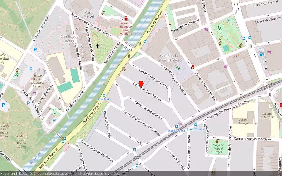 Mapa de Subasta Inmueble (Vivienda) en Terrassa, Barcelona