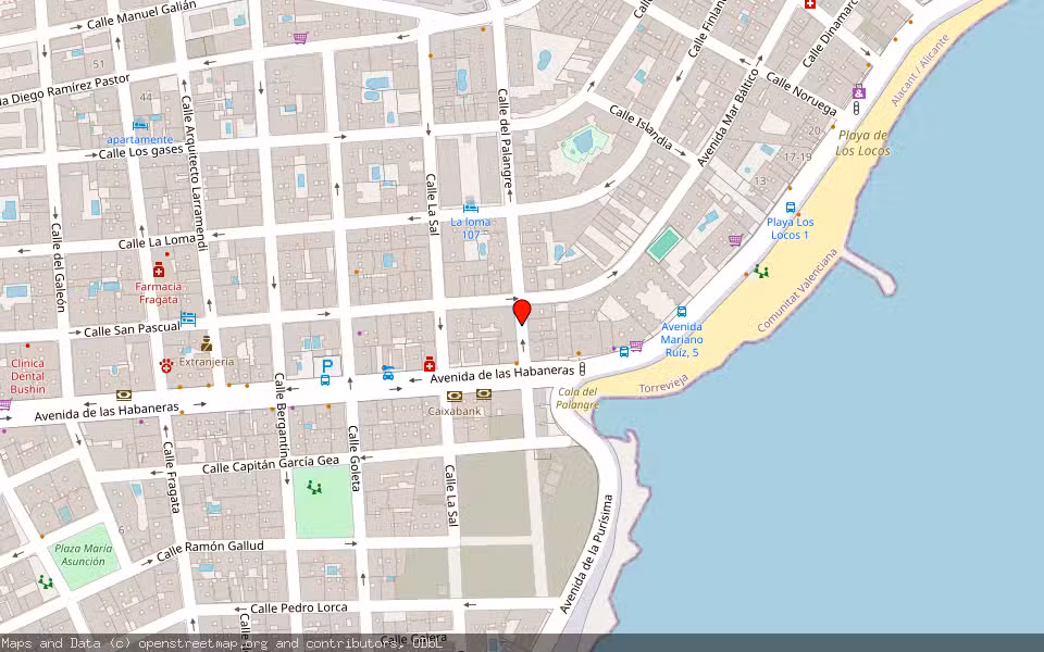 Mapa de Subasta Inmueble (Garaje) en Torrevieja, Alicante/Alacant