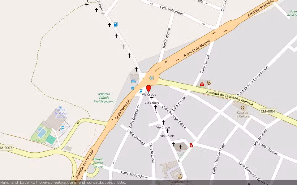 Mapa de Subasta Inmueble (Garaje) en Valmojado, Toledo