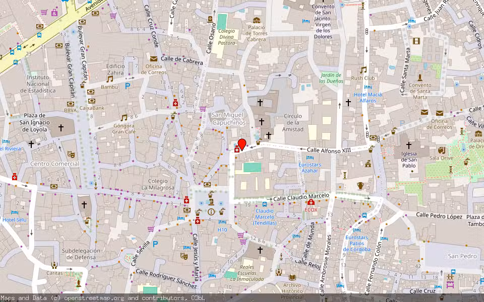 Mapa de Subasta Inmueble (Otros) en Cordoba, Córdoba