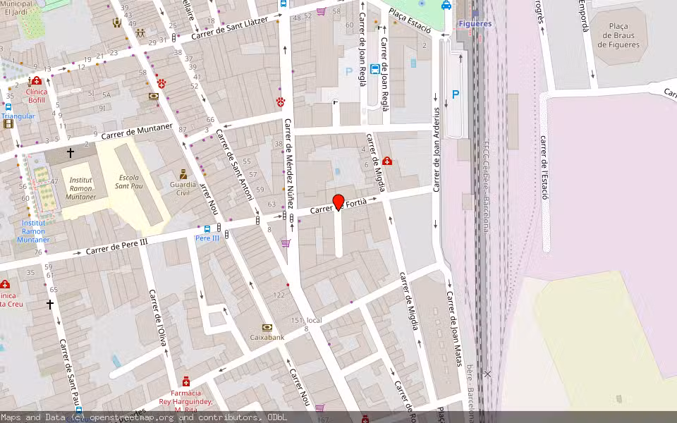 Mapa de Subasta Inmueble (Vivienda) en Figueres, Girona