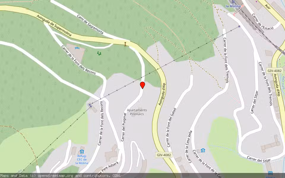 Mapa de Subasta Inmueble (Garaje) en Alp, Girona
