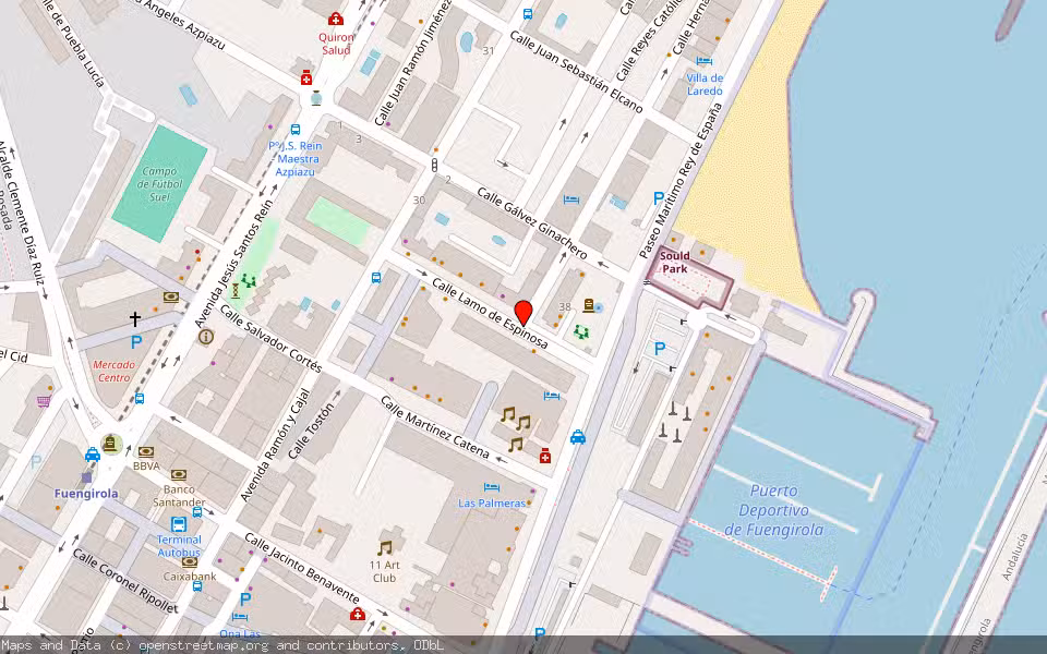 Mapa de Subasta Inmueble (Local comercial) en Fuengirola, Málaga