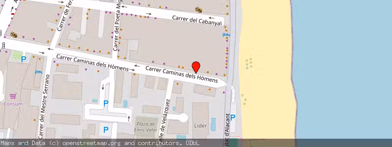Mapa de Subasta de Inmueble (Vivienda) en Cullera, Valencia 