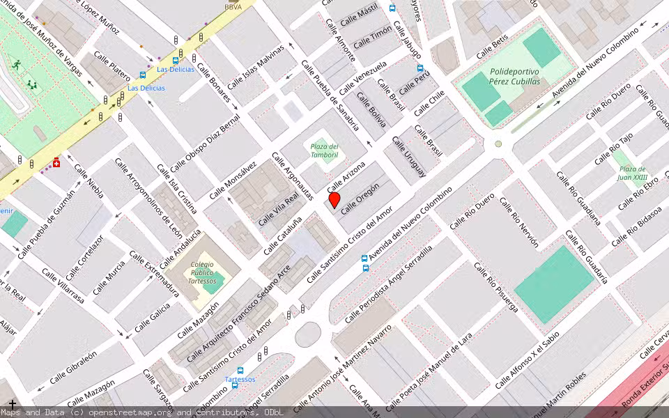 Mapa de Subasta Inmueble (Vivienda) en Huelva