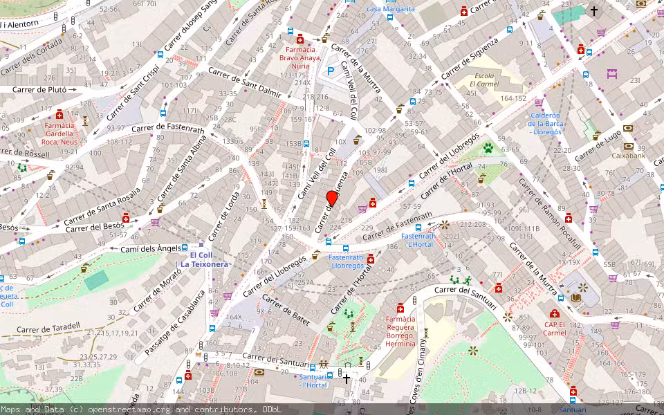 Mapa de Subasta Inmueble (Vivienda) en Barcelona
