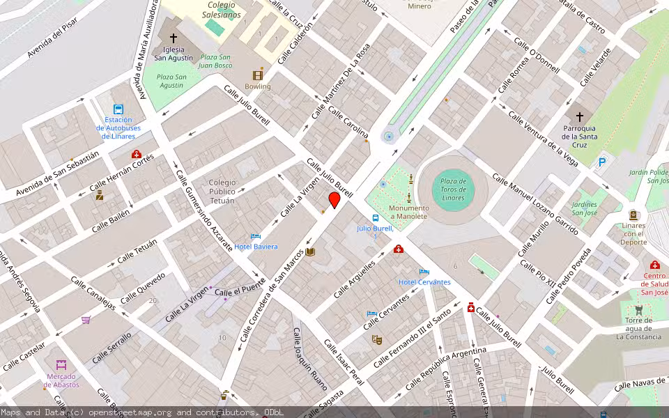 Mapa de Subasta Inmueble (Otros) en Linares, Jaén
