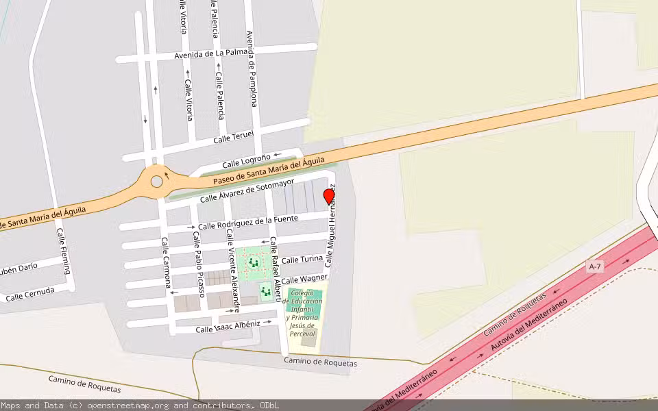 Mapa de Subasta Inmueble (Vivienda) en Ejido, Almería