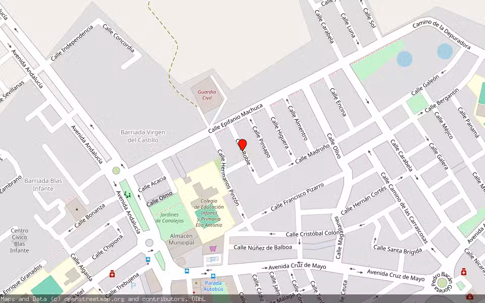 Mapa de Subasta Inmueble (Vivienda) en Lebrija, Sevilla